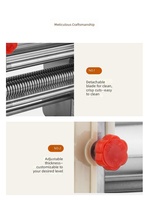 Machine à étaler la pâte en acier pour usage domestique, écologique, avec engrenage de 2 mm pour composants de vente au détail