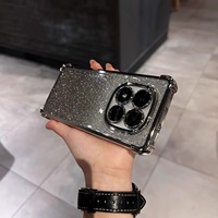 Coque de téléphone pour Redmi Note 15 Pro Plus, avec paillettes électro-plaquées, protection contre les chutes, protection de l'objectif, coque de téléphone portable pour Redmi Note 14