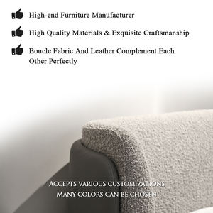 Letto imbottito personalizzato di fascia alta, unica <span class=keywords><strong>testiera</strong></span> geometrica in pelle e lino - Product Image 4