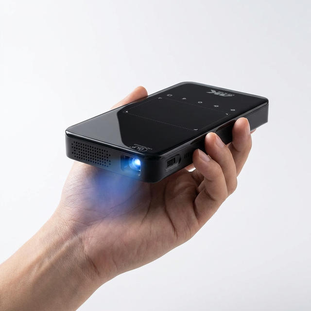 Portable LED Mini Projector 4K HD Android Smart WiFi 3D Ready Pocket-Sized Outdoor Camping Movie Built-in Battery Speaker 150