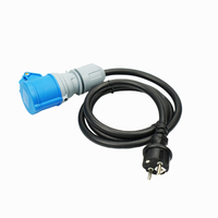 Câble de 1,5 m, adaptateur 16 ampères vers 16 ampères, prise SCHUKO 3 broches vers prise CEE, TX02F-1