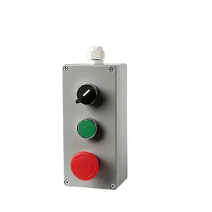 Boîte à boutons en plastique 1234 trous étanche et anti-poussière trois boutons d'arrêt d'urgence boîte de commutation trou ouvert