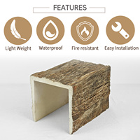 AUUAN, Fábrica de Guangzhou, Diseño de Techos de Poliuretano, Viga con Textura Falsa Personalizable para Decoración de Interiores