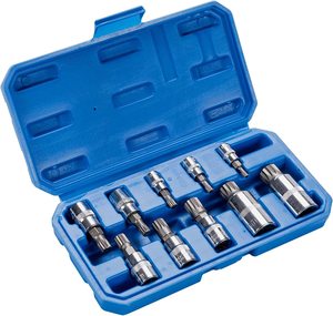 ชุดซ็อกเก็ตโครเมี่ยมวาเนเดียม 10 ชิ้น M4-M12 สำหรับเครื่องมือซ่อมยานยนต์ - Product Image 1