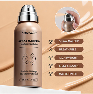 Spray <span class=keywords><strong>de</strong></span> fond <span class=keywords><strong>de</strong></span> teint à marque privée, longue tenue, imperméable, fini mat, estompe les pores, lissant, hydratant, couvrance totale - Product Image 3