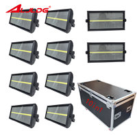 Lampu Panggung Disko Mobile Head LED Strobe Putih 8+8 Terlaris, RGB Full-color, Kontrol DMX512