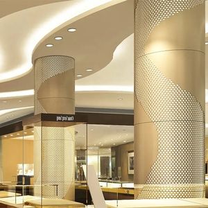 Moulures en aluminium en forme d'arbre, revêtement de colonnes en aluminium, couvre-piliers en aluminium <span class=keywords><strong>pour</strong></span> murs-rideaux et façades de centres commerciaux et d'hôtels - Product Image 6