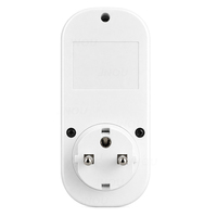 JIUJI Disjoncteur intelligent WiFi Tuya avec surveillance de tension (sur/sous-tension), de surtension et de fuite, 16A, prise UE, prépayé kWh, CE