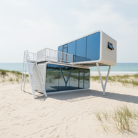 Vente en gros de mini-maisons préfabriquées modulaires colorées de 20 pieds, type Apple Cabin House, pour bureau, maison capsule en aluminium de couleur personnalisée