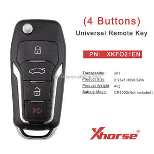 XHORSE XKFO21EN pour Ford Clé Intelligente de 2ème Génération 4 Boutons Télécommande Universelle - Product Image 2