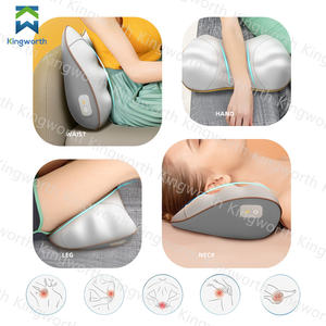 Kingworth inalámbrico cintura portátil Shiatsu vibrador espalda cuello masaje almohada con calor - Product Image 5