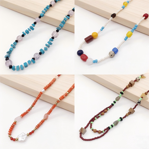 251102 TTM XUPING Collection de Colliers de Perles en Gros Chaîne en Acier Inoxydable pour Femme Bijoux Fantaisie Colorés et Polyvalents - Product Image 2