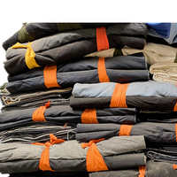 Vente en gros de balles de tissu textile en coton pur le moins cher pour vêtements, tissu sergé 100% coton, tissu coupé en morceaux