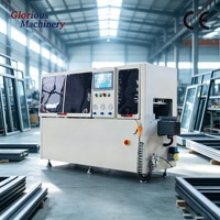 Scie à connecteurs d'angle CNC semi-automatique pour profilés de fenêtres en aluminium