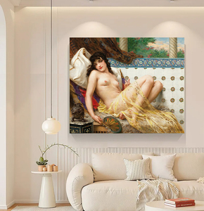 Pinturas al óleo de mujer desnuda de moda y sexy, pinturas al óleo desnudas femeninas, arte de pared de decoración del hogar - Product Image 5