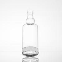 Bouteille en verre à fond épais de haute qualité 750 ml vide avec bouchon en liège pour gin et tequila, directement de l'usine