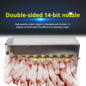 Nuovo Alimentatore per Suinetti in Acciaio Inox, Macchina per l'Alimentazione a Doppio Lato con Controllo Accurato della Temperatura, Strumento per l'Alimentazione dei Suinetti - Product Image 2