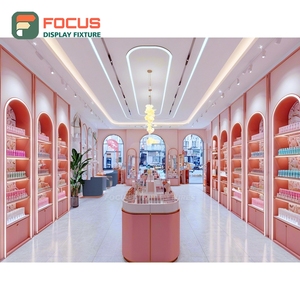 New Design Brand Store Chrome Metal Retail Furniture Turnkey Solution Beauty Retail Design - Product Image 3