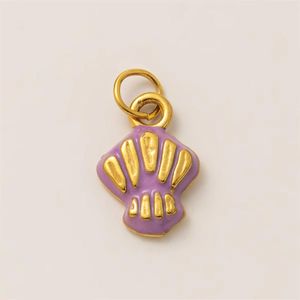 Pendentif DIY en émail, motif créature marine vintage, style Romantique Océan et Sagesse, avec breloque vitalité offerte - Product Image 4