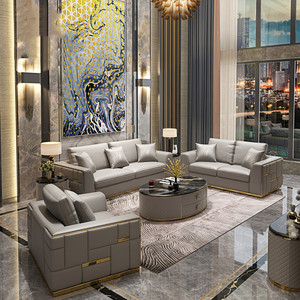 Ensemble <span class=keywords><strong>de</strong></span> canapés <span class=keywords><strong>en</strong></span> <span class=keywords><strong>cuir</strong></span> <span class=keywords><strong>italien</strong></span> <span class=keywords><strong>de</strong></span> luxe europé<span class=keywords><strong>en</strong></span>, haut <span class=keywords><strong>de</strong></span> gamme, <span class=keywords><strong>en</strong></span> forme <span class=keywords><strong>de</strong></span> L, pour <span class=keywords><strong>salon</strong></span>, hôtel, meubles personnalisables - Product Image 1