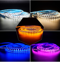 Prix d'usine, bande LED flexible imperméable à double couleur SMD 50m 12V, bande LED 2835 CCT réglable, 120LED 240LED