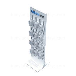 Premium Retail Display Free Standing Metal <b>Pegboard</b> Racks with <b>Hooks</b> Store Fixture for Hanging Mobile Accessories Earrings - Product Image 6