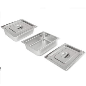 Electrodoméstico <span class=keywords><strong>de</strong></span> cocina <span class=keywords><strong>de</strong></span> acero inoxidable, calentador eléctrico <span class=keywords><strong>de</strong></span> alimentos Bain Marie café, 2x1/2 Pan - Product Image 4