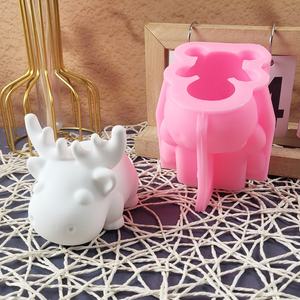 Moldes de fundición de silicona hechos a mano Kingnoo para adornos decorativos DIY estilo Ins Elk almacenado W0530 - Product Image 5