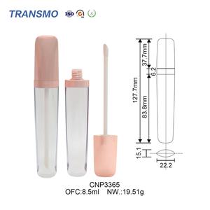 Conteneur de gloss à lèvres ovale personnalisable de 6 ml, emballage de gloss à lèvres en plastique recyclable pour le blush et les cosmétiques - Product Image 2