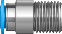 Raccord rapide droit fileté en laiton et acier inoxydable, neuf, de marque originale, QS-1/8/4/3/8/2-4/6/8/10/12-I