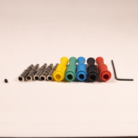 BC5540170 Kit de fils de Test de puissance 4.5MM fiches bananes soudure bricolage connecteurs mâles adaptateurs 10A cuivre multimètre fils de Test sondes