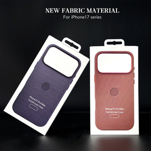 Coque de téléphone L155 TechWoven pour iPhone 17 16 Pro Max Air en fibre d'aramide et cuir de luxe – Housse de protection pour mobile - Product Image 3