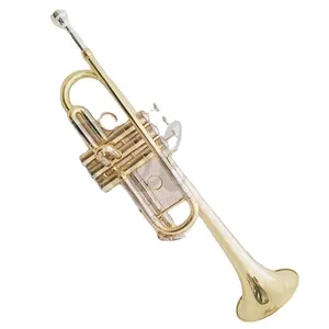 Weifang Rebon C key Gold Silver Trumpet