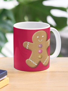 Mug à café de Noël amusant en céramique rouge en forme <span class=keywords><strong>d</strong></span>'homme en <span class=keywords><strong>pain</strong></span> <span class=keywords><strong>d</strong></span>'<span class=keywords><strong>épice</strong></span>s - Product Image 6