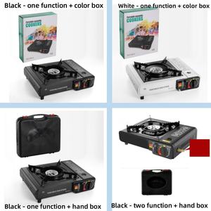 Réchaud de camping portable en acier coupe-vent équipement de cuisine extérieur avec étui de transport au butane propane pour pique-niques randonnée barbecues - Product Image 4