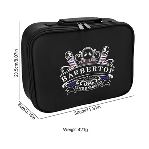 Kit d'outils <span class=keywords><strong>de</strong></span> <span class=keywords><strong>coiffure</strong></span> portable noir, sac <span class=keywords><strong>de</strong></span> rangement multifonctionnel pour coiffeur avec logo personnalisable, facile à transporter - Product Image 4