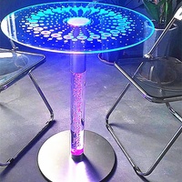 Bar à musique intelligent moderne et élégant avec éclairage LED RGB, commande tactile/sans fil, personnalisable pour la maison, le bar ou le supermarché