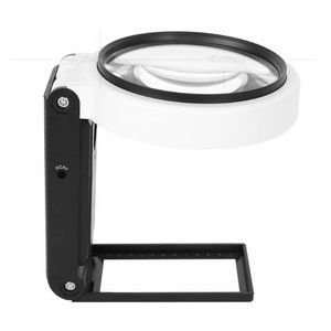 Loupe de lecture LED à clipser 25x, loupe de bureau pliable avec lumière pour la réparation et l'inspection de bijoux - Product Image 4