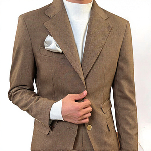 Vendita calda <span class=keywords><strong>completo</strong></span> da <span class=keywords><strong>uomo</strong></span> estivo da <span class=keywords><strong>uomo</strong></span> in cotone traspirante giacca di lino pantaloni monopetto 3 pezzi per Sehe Fashion - Product Image 4