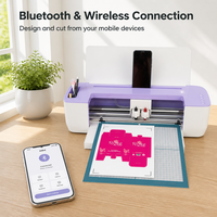 Plotter de corte de vinilo inteligente mini Bluetooth DIY al por mayor para pegatinas y manualidades HTV, precio de fábrica, plotter de 12 pulgadas