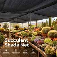 Filet d'ombrage noir haute densité pour plantes succulentes, rouleau de toile pare-soleil pour serres, pépinières, vergers et agriculture