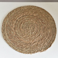 Accessoires de cuisine en gros, sets de table ronds en jute, rotin et osier tressé pour table à manger et table basse