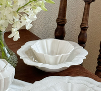Vaisselle en céramique royale de luxe, style moderne, durable, écologique, tasse à café, soucoupe, bol, pot à lait, pot à sucre, assiette