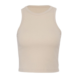 Gân Tank Tops Mujer Crop <span class=keywords><strong>Top</strong></span> Camiseta Sin Mandas Sexy Vest Rắn Nữ Tắt Vai Dệt Kim Dwen Camisole Mùa Hè Phụ Nữ Tops - Product Image 6