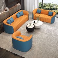 Ensemble de canapés en velours capitonné pour salon moderne, design de luxe doré, fauteuil de réception pour bureau