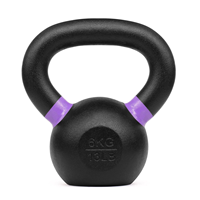 Kettlebell en fonte avec logo personnalisé, plusieurs poids, équipement de fitness pour la maison