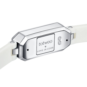 Nouveauté <span class=keywords><strong>TOTWOO</strong></span> Bracelets de couple en silicone avec code Morse, bracelets intelligents à vibration tactile pour les relations à distance - Product Image 4