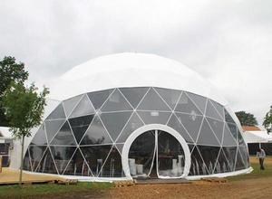 ShenBao <span class=keywords><strong>yourte</strong></span> géodésique 10M 12M 15M 20M dôme tente hôtel dôme maison Glamping tente géodésique avec couverture de toit en PVC pour l'extérieur utilisé - Product Image 3