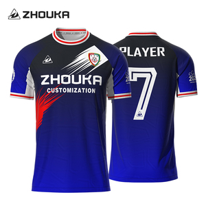 Fabricant de maillots de sport jacquard personnalisés sur mesure, respirants, imprimés par sublimation, uniformes d'équipe de football, maillot de football pour hommes - Product Image 2