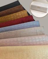 Cuir PU grain crocodile mat, pour la tapisserie de canapés et de meubles